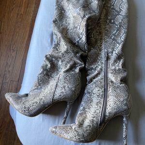 Jessica Simpson snake skin boots